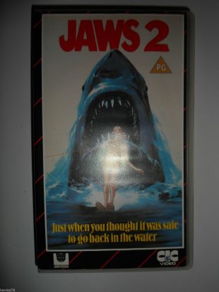 JAWS 2 ORIGINAL 80s Vhs Video Pal FREE POSTAGE