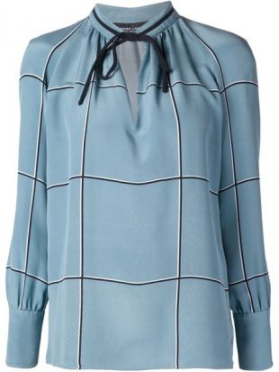 DEREK LAM  blouse à col noué