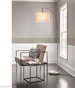 Threshold Arc Floor Lamp Brushed Silver