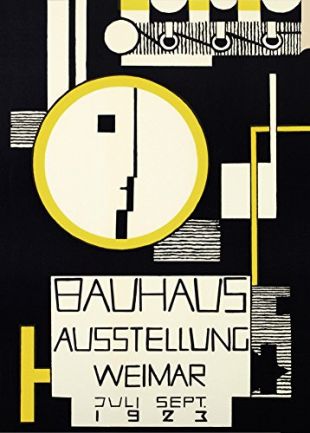 Vintage Bauhaus The 1923 Bauhaus Exhibition Aussttellung Weimar Design by Rudolph Baschant 250gsm Gloss Art Card A3 Reproduction Poster