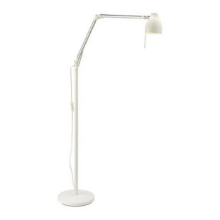 IKEA Floor Lamp Trål, Adjustable Arm, White