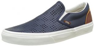 Vans UA Classic Slip-on, Baskets Basses Homme, Noir (Leather Perf), 43 EU