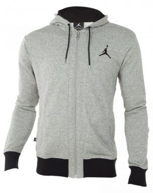 Nike Air Jordan All Around FZ Hoody Grey Black size M (# 589359-063) RETRO