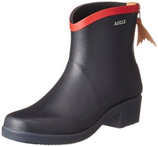 Aigle Damen Miss Juliette Bottillon  Gummistiefel Blau (Marine / Rouge 2) 38 EU