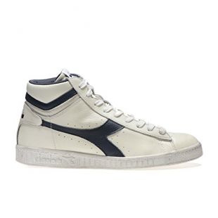 Diadora Unisex-Erwachsene Game L High Waxed Gymnastikschuhe, Weiß (White/Blue Caspian Sea C5262), 47 EU