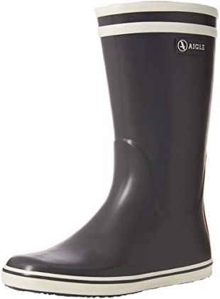 Aigle Womens Malouine 24798-4 Red White Rubber Boots 38 EU