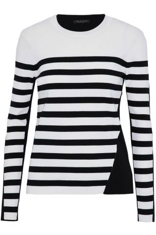 Cecilee Stripe Merino Wool Blend Pullover