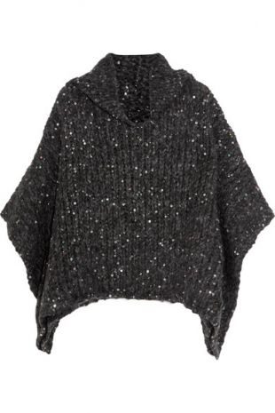 Sequined Alpaca Blend Turtleneck Sweater