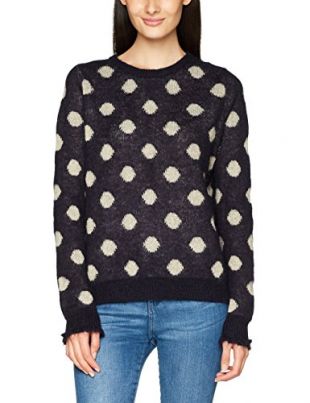 Leon & Harper Mantequilla Maglione, Blu (Night Night), 44 Donna