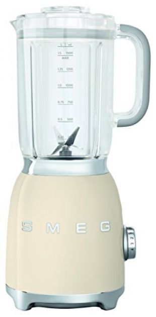 SMEG Frullatore BLF01CREU, Acciaio Inossidabile, Crema