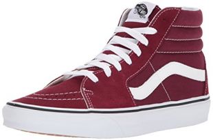 Vans Sk8-hi Suede/Canvas, Zapatillas para Mujer, Rojo (Burgundy/True White), 39 EU