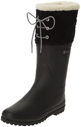 Aigle Women's Polka Giboulee Snow Boots, Black (New Black), 5.5 UK