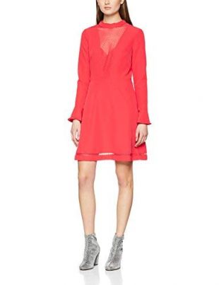 Morgan 181-ROSI.N Vestito, Rosso (Corail Corail), 40 (Taglia Produttore: T40) Donna