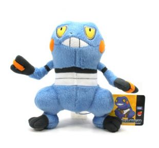 Pokemon Best Wishes Plush Doll TAKARATOMY - N-36 - 7" Gureggru / Croagunk (japan import)