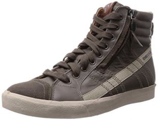 Diesel Men's D-Velows D-String Fashion Sneaker,Bungee Cord/Cobblestone,7.5 M US