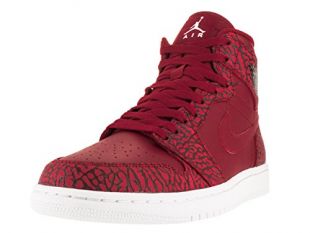 Jordan Nike Men's Air 1 Retro High Basketball Shoe Gym Red/White/Team Red/White 10 D(M) US