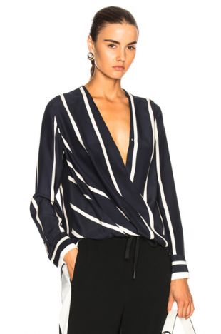 Victor Blouse in Salute & White