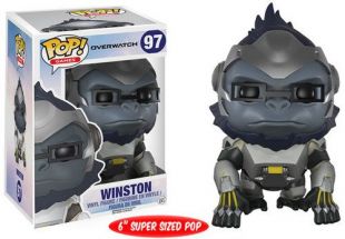 Funko Pop! Games: Overwatch Action Figure - Winston, 6"