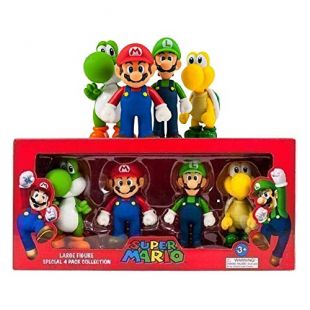 Super Mario groß 4 Figur Sammlung Paket