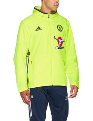 adidas CFC PRE JKT - Jacket for Men, M, Black/Red/Yellow