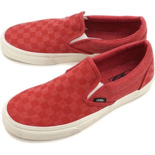 slip on vans rouge