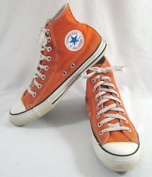converse montantes oranges