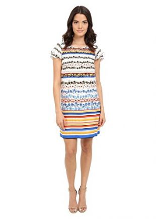 Kensie Women's Floral Stripes Dress