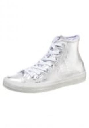 baskets montantes coloris argent converse