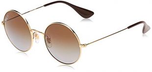 Ray-Ban Junior Damen 3592 Sonnenbrille, Gold/Lightgreygradbrownpolar, 50