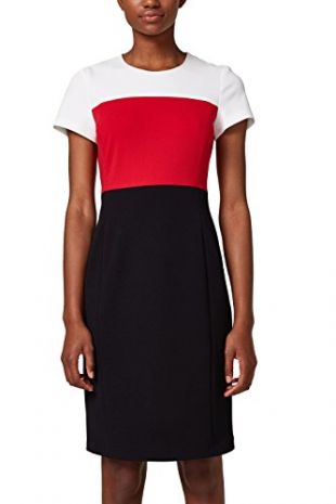 ESPRIT Collection Women's 028eo1e008 Party Dress, Black (Black 001), 10 (Size: 36)