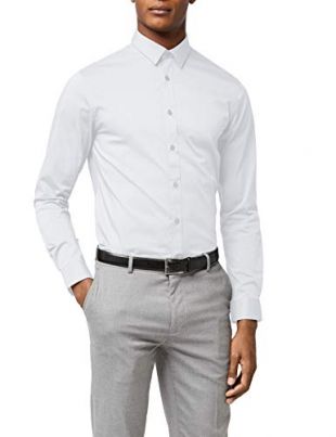 Celio Jasantal 2, Camisa para Hombre, Blanco, M