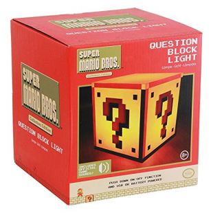 Officiel Nintendo Super Mario Question Block lampe de chevet lumière de nuit – Livré dans une boîte