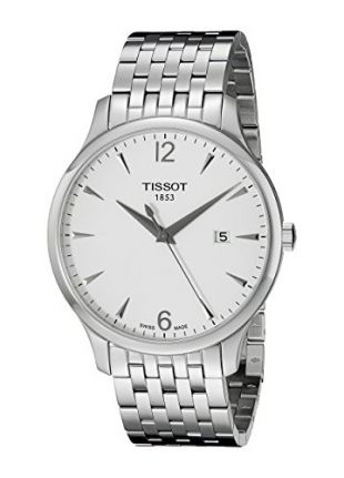 Tissot Men's T0636101103700 Tradition Round Silver-Tone Bracelet Watch