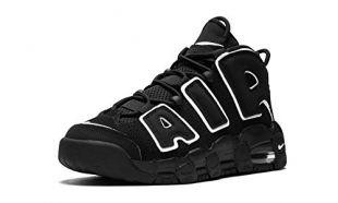 Nike Air More Uptempo Black White GS - 415082-002 - Size 7 -