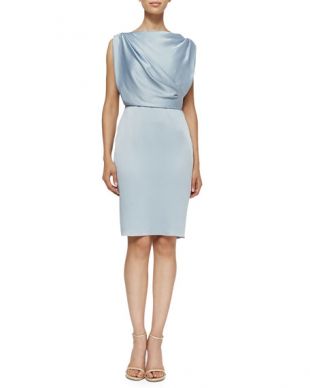 Jason Wu SLEEVELESS SHEATH DRESS W/ DRAPED BACK