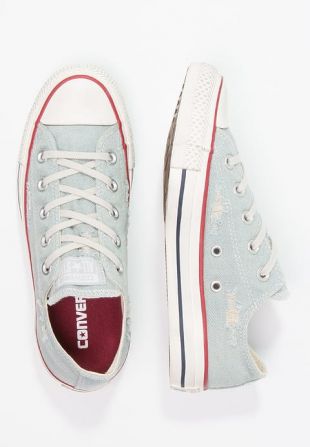 converse basse bleu clair