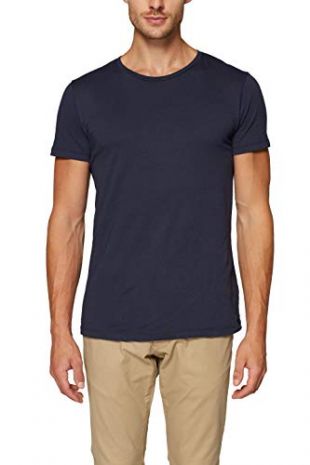 ESPRIT Herren 997EE2K819 T-Shirt, Blau (Navy 400), M