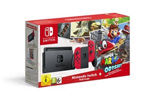Nintendo Switch - Consola + Super Mario Odyssey Bundle (Código Descarga)