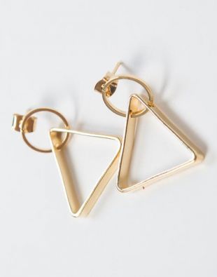 Circle Triangle Earrings