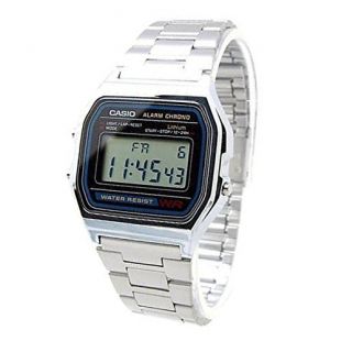 Casio A158 Reloj Digital Plata