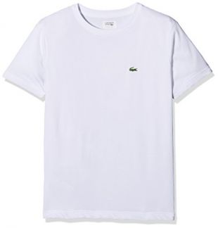 Lacoste Sport Jungen TJ8811 T-Shirt, Weiß (Blanc), 14 Jahre (Herstellergröße: 14A)