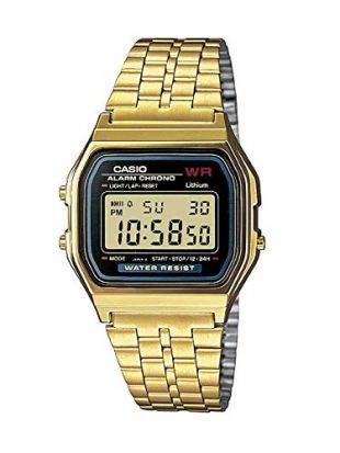 Casio Orologio Digitale Uomo con Cinturino in Acciaio Inox A159WGEA-1EF
