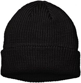 Schwarz-Gold Marmor Beanie - Unisex Strickmütze Für Winter 53.6cm