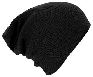 Beechfield B461.BLK Slouch Gorro, Unisex, Negro, Talla única