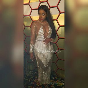 tinsel dress gold Axel Sequin Mini Dress Gold
