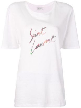 Saint Laurent 80's style logo T-shirt