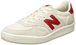 New Balance Herren CRT300 Low-Top, Weiß (White/Red), 42 EU