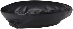 Kangol Men's Faux Leather Beret HAT, Black, 1SFM