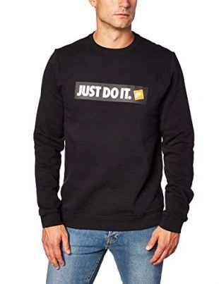 Nike - Nike Just Do It Fleece Crewneck, Black