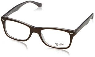 Ray Ban RX5228  - Marcos para anteojos, estilo Wayfarer, 50 x 17 x 140 mm, color negro